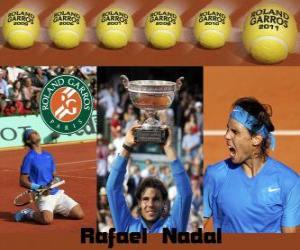 Puzzle Roland Garros πρωταθλητής Ραφαέλ Ναδάλ 2011